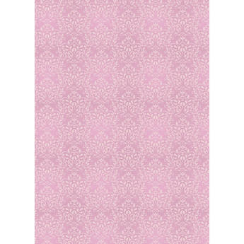 Westcott Leafy Damask 5 x 7' Art Canvas Backdrop with Grommets (Pink)