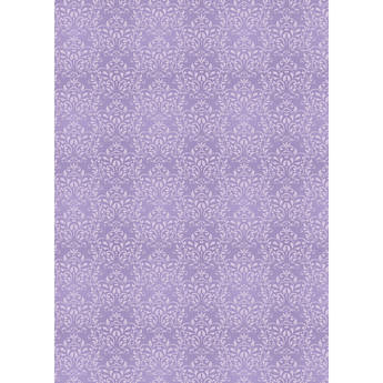 Westcott Leafy Damask 5 x 7' Art Canvas Backdrop with Grommets (Purple)