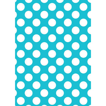 Westcott Large Dots Art Canvas Backdrop with Grommets (5 x 7', Blue)