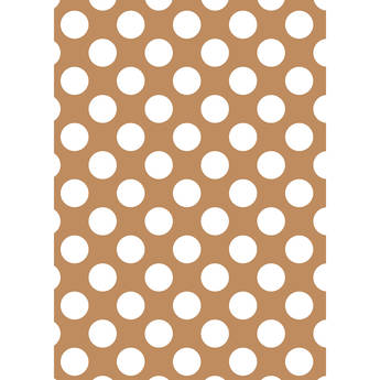 Westcott Large Dots Art Canvas Backdrop with Grommets (5 x 7', Brown)