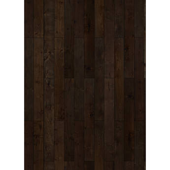 Westcott Western Wood Art Canvas Backdrop with Grommets (5 x 7', Walnut)