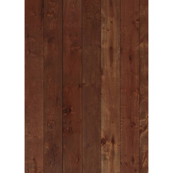 Westcott Wood Planks Art Canvas Backdrop with Grommets (5 x 7', Cherry)