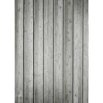 Westcott Narrow Planks Art Canvas Backdrop with Grommets (5 x 7', Light Gray)