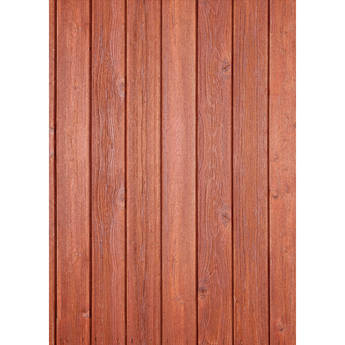 Westcott Narrow Planks Art Canvas Backdrop with Grommets (5 x 7', Cherry)