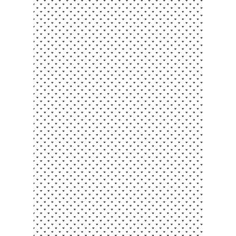 Westcott Hearts Art Canvas Backdrop with Grommets (5 x 7', Black Pattern, White Background)