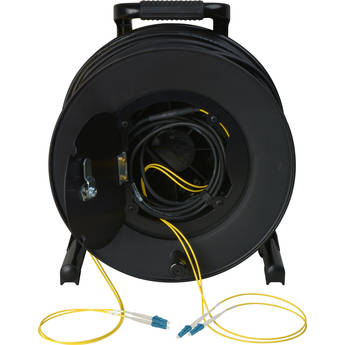 Camplex 2-Channel Fiber Optic Tactical Cable Reel with LC Connectors (1500')