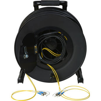 Camplex 2-Channel Fiber Optic Tactical Cable Reel with ST Connectors (1000')