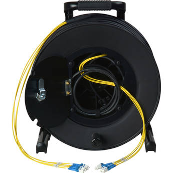 Camplex 4-Channel Fiber Optic Tactical Cable Reel with LC Connectors (750')