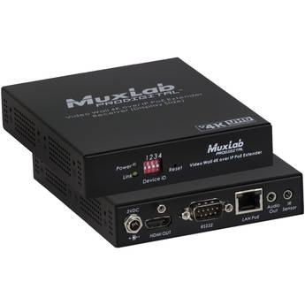 MuxLab Video Wall 4K HDMI Receiver over IP with PoE