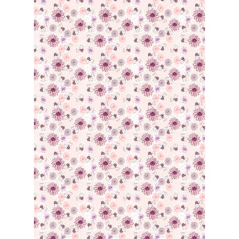 Westcott Buzzy Bee Art Canvas Backdrop with Grommets (5 x 7', Multi-Color)