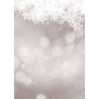 Westcott Snowy Bokeh Art Canvas Backdrop with Grommets (5 x 7', Gray)