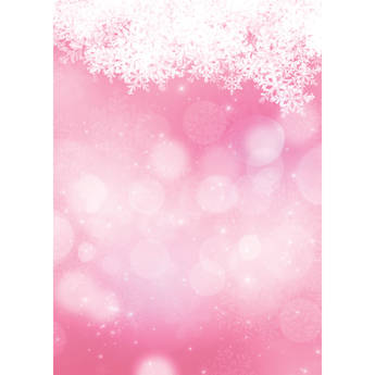 Westcott Snowy Bokeh Art Canvas Backdrop with Grommets (5 x 7', Pink)
