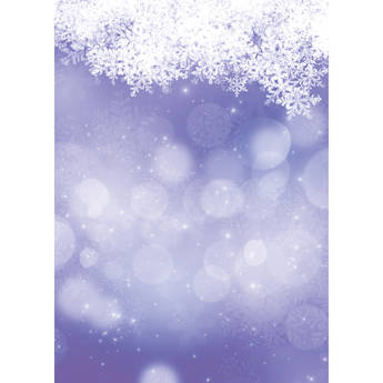Westcott Snowy Bokeh Art Canvas Backdrop with Grommets (5 x 7', Purple)