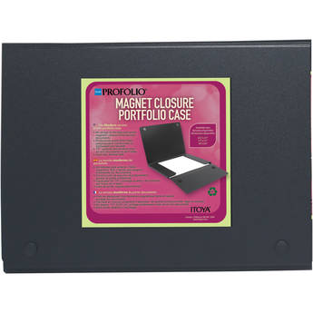 Itoya ProFolio Magnet Closure Portfolio Case (Black, 8.5 x 11")