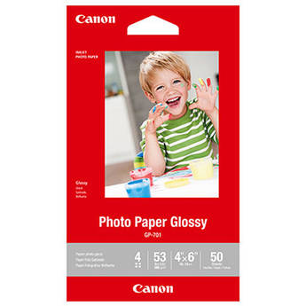 Canon GP-701 Photo Paper Glossy (4 x 6", 50 Sheets)