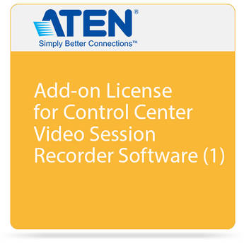 ATEN Add-on License for Control Center Video Session Recorder Software (1 Node)