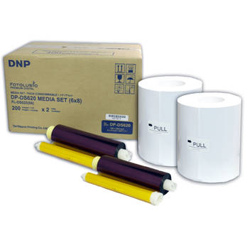 DNP 6 x 8" Triple Strip Media Set for DS620A Printer (2 Rolls)