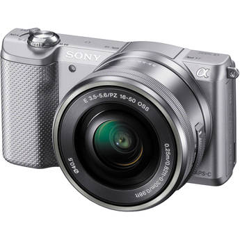 Sony Alpha a5000 Mirrorless Digital Camera with 16-50mm Lens (Silver)