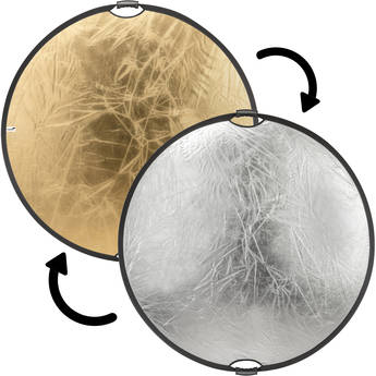 Impact Circular Collapsible Reflector with Handles (Gold/Silver, 42")