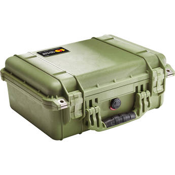 Pelican 1450NF Case without Foam (Olive Drab Green)