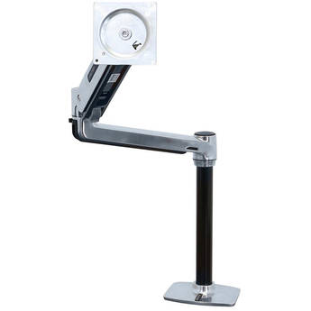Ergotron LX HD Sit-Stand Desk Arm for Displays up to 49" (Polished Aluminum)