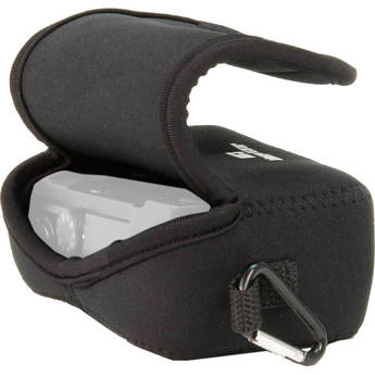 MegaGear Ultralight Neoprene Camera Case with Carabiner for Panasonic LUMIX DMC-LX10K (Black)