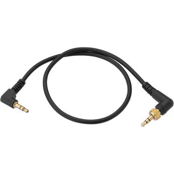 Senal Right-Angle Locking 3.5mm TRS to Right-Angle 3.5mm TRS Output Cable for Camera-Mount Receiver (15")