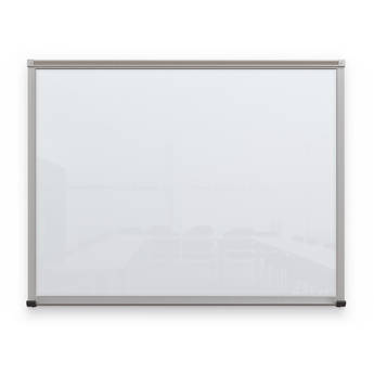 Balt Framed Magnetic Glass Dry Erase Whiteboard (Gloss White, 3 x 4')
