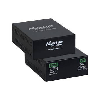 MuxLab 70V Audio Converter