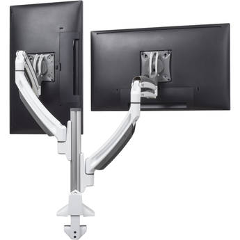 Chief Kontour K1C Dynamic Height-Adjustable Column Dual Monitor Mount (White)