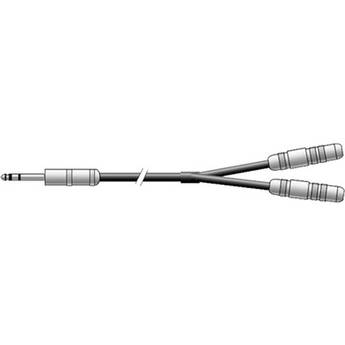 Pro Co Sound 1/4" Phone Male to 2 1/4" Phone Female Y-Cable - 1'