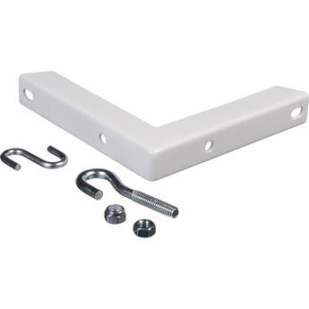 Da-Lite 40932 #6 Wall Mount Brackets (Extends 6", Pair, White)