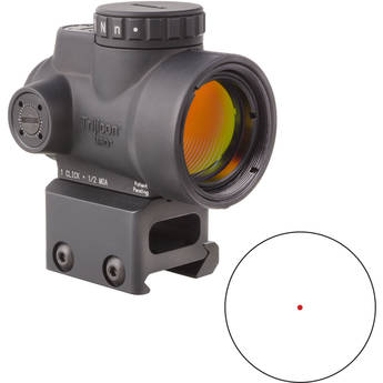 Trijicon 1x25 MRO Reflex Sight (2 MOA Red Dot Reticle, Full Co-Witness Picatinny Mount)