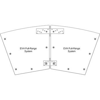 Electro-Voice HRK-3W Horizontal Rigging Kit for EVH Series (White)