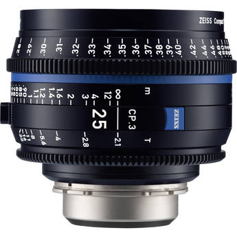 ZEISS CP.3 25mm T2.1 Compact Prime Lens (PL Mount, Meters)