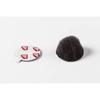 Rycote Overcovers Advanced Fur Disc Wind Covers for Lavalier Mics (5 Black Fur, 25 Round Stickies)