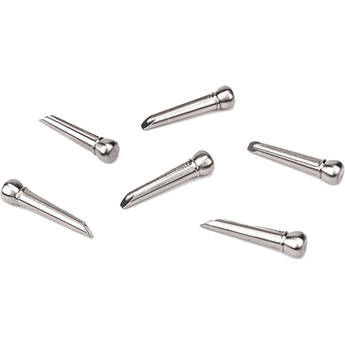 D'Addario Titanium Bridge Pins (Set of 6)