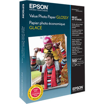 Epson Value Photo Paper Glossy (4 x 6", 100 Sheets)