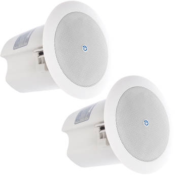 AtlasIED FAP40T Strategy II Series 4" 16W Ceiling Speakers (Pair, White)