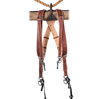 HoldFast Gear MoneyMaker 3-Camera Harness (Chestnut, Small)