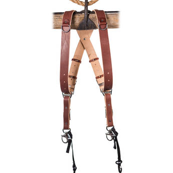 HoldFast Gear MoneyMaker 2-Camera Harness (Chestnut, Large)