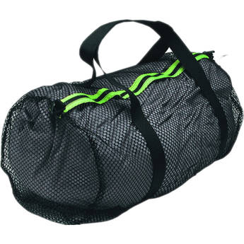 Innovative Scuba Concepts Heavy-Duty Mesh Duffel Bag (Medium, Black/Yellow)