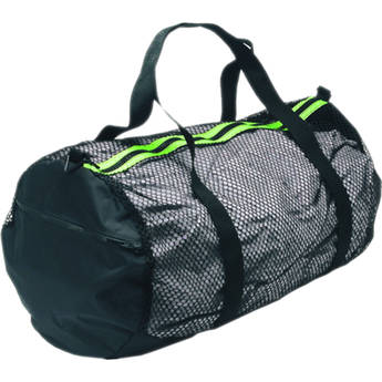 Innovative Scuba Concepts Heavy-Duty Mesh/Nylon Deluxe Duffel Bag (Medium, Black/Yellow)