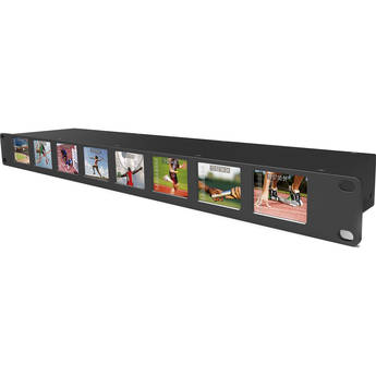 Lilliput 8x2" 1RU Rackmount Monitors With SDI Equalization and Re-Clocking