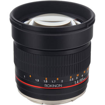 Rokinon 85mm f/1.4 AS IF UMC Lens for Canon EF with AE Chip