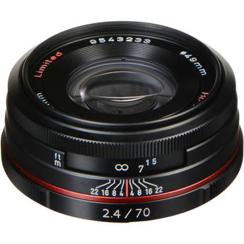 Pentax HD Pentax DA 70mm f/2.4 Limited Lens (Black)