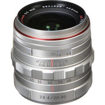 Pentax HD Pentax DA 20-40mm f/2.8-4 ED Limited DC WR Lens (Silver)