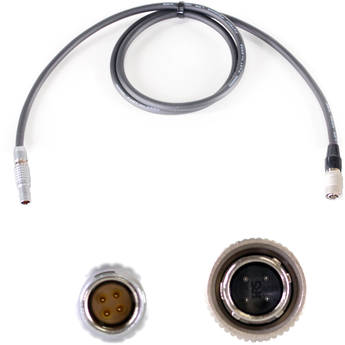 Nebtek RED to SmallHD DP7 Power Cable 4-Pin LEMO Male to 4-Pin Hirose Male (24")