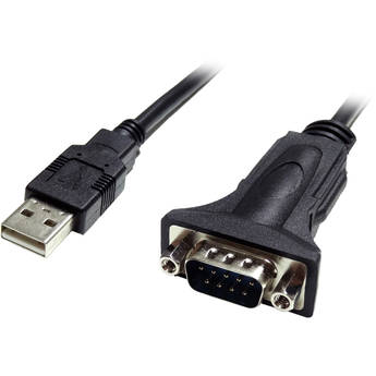 Tera Grand USB 2.0 to RS232 Serial DB9 Adapter Cable (6', Black)