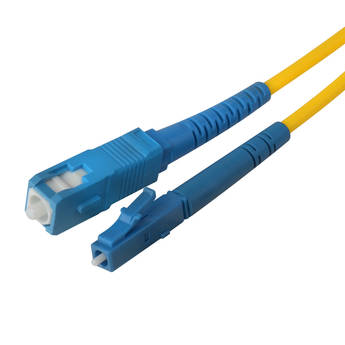 Camplex Simplex LC to SC Singlemode Fiber Optic Patch Cable (13.1', Yellow)